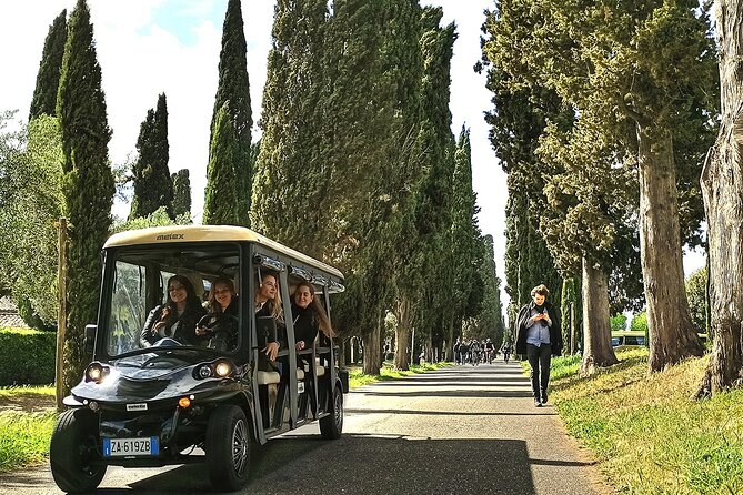 Rome: Appian Way Catacombs Guided Tour with Golf Cart Shuttle - Baths of Caracalla From the Cart: Emperors, Engineering, and Scale