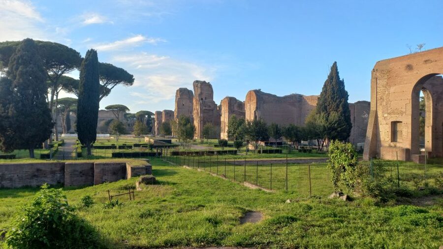 Rome: Appian Way Golf Cart Tour with Roman Catacombs Entry - Baths of Caracalla: Ruins That Still Feel Huge