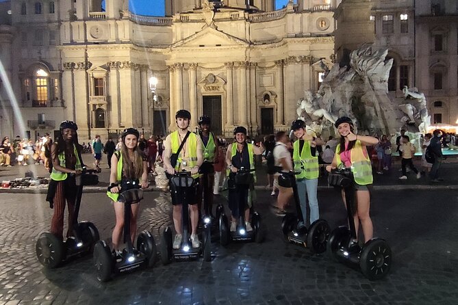 Rome at Night Segway Small Group Tour - Piazza Navona after dark: fountains, church views, and photo time
