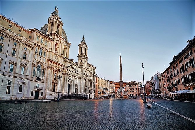 Rome at Sunrise Walking Tour: Pantheon Trevi Fountain & Breakfast - Piazza Navona in the early hours: Bernini’s Four Rivers Fountain