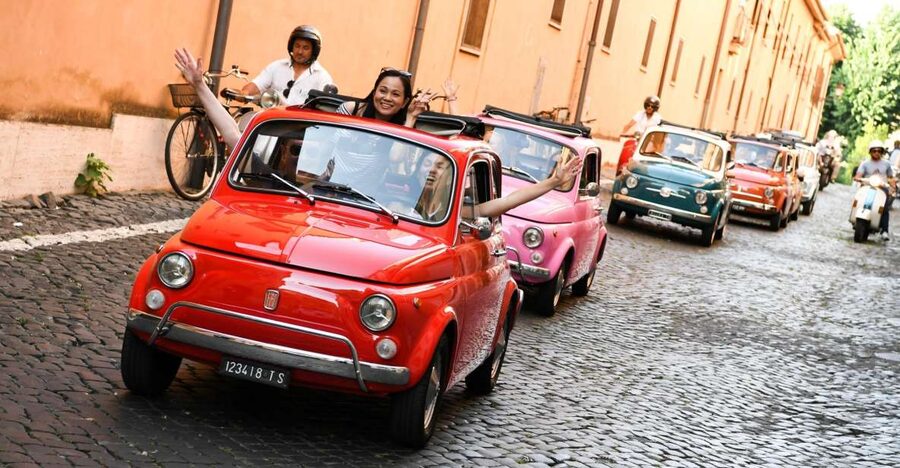 Rome: Aventine Hill Tour in Vintage Fiat 500 Convoy - Vintage Fiat 500 Chauffeur Service: What the Ride Feels Like