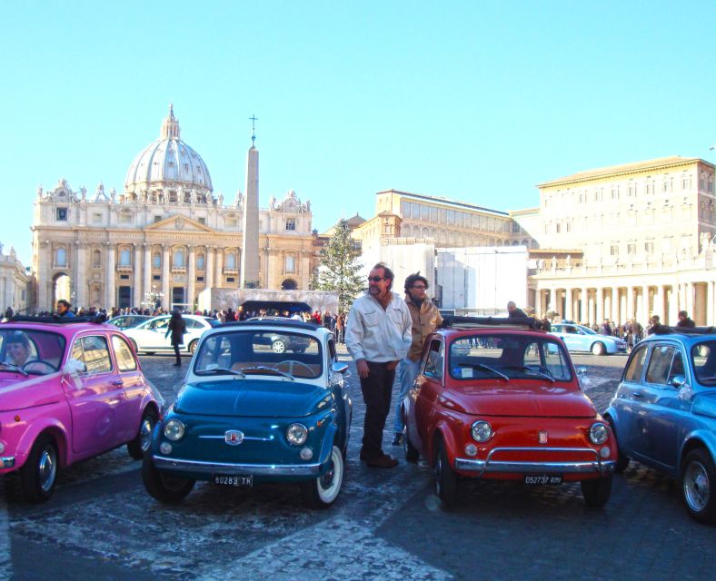 Rome: Aventine Hill Tour in Vintage Fiat 500 Convoy - Starting Near the Colosseum, Then Going Off-Map