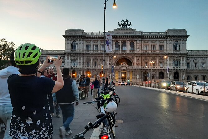 Rome by Night E-Bike Tour with Pizza Option - Castel SantAngelo After Sunset, the Photo and View Payoff