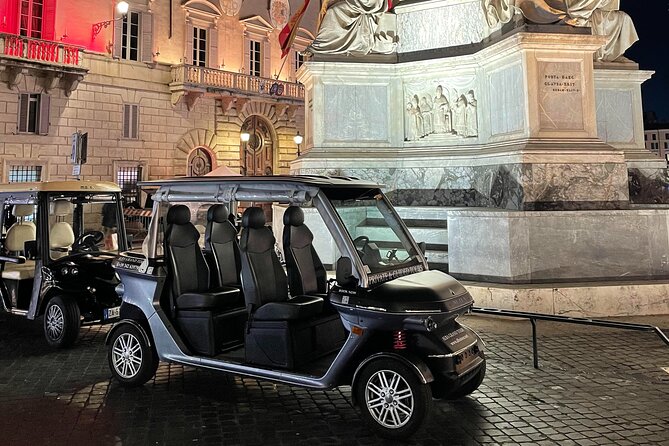 Rome by Night Private Golf Cart Tour - The Colosseum and Trevi Fountain: Two Icons, One Night Circuit