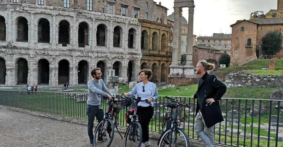 Rome By Night: Small Group E-Bike Tour - Trevi Fountain: the glow is the point, not the elbow-to-elbow