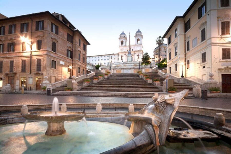 Rome By Night: Small Group E-Bike Tour - Spanish Steps: how the stairs feel when the city slows down