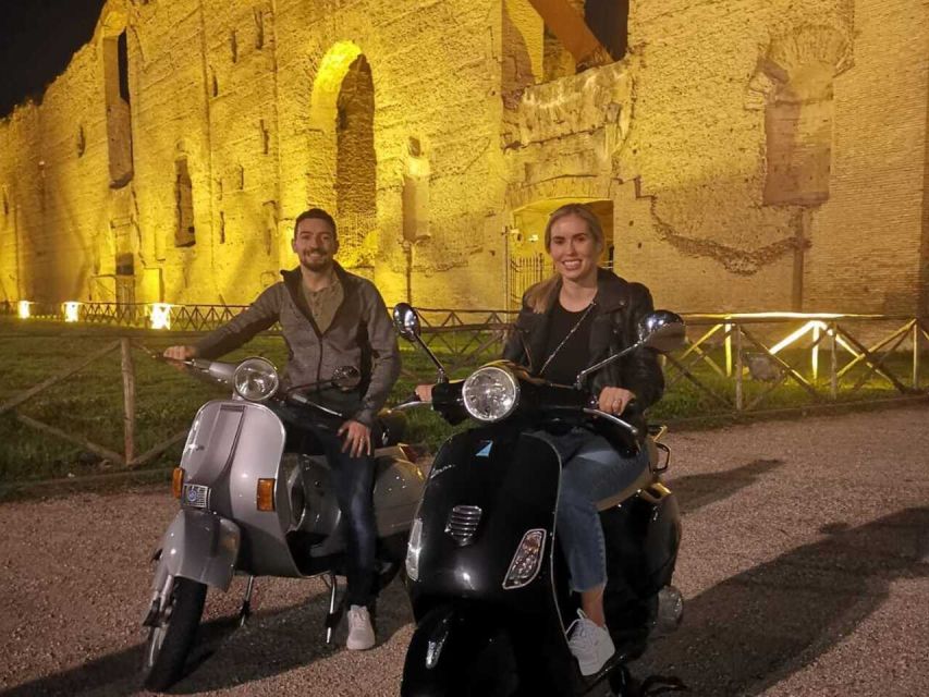 Rome by Night Vespa Tour With Driver/Private Guide - The ride style: you sit passenger, pros do the driving