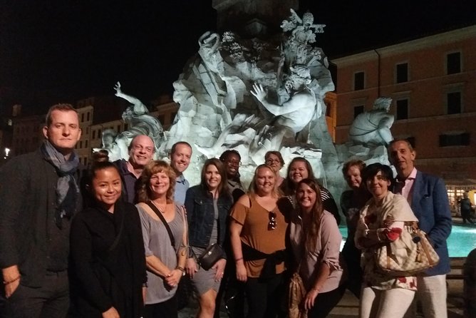 Rome by Night Walking tour Including Piazza Navona Pantheon and Trevi Fountain - Piazza Colonna: The Column of Marcus Aurelius and Modern Government Power