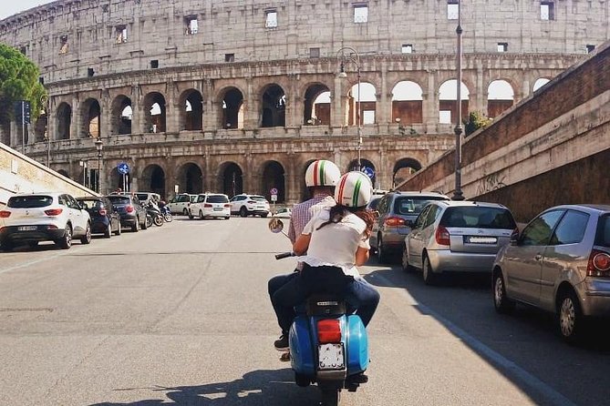 Rome by Vespa: Classic Rome Tour with Pick up - Hotel pickup, helmets, and what passenger-only riding feels like