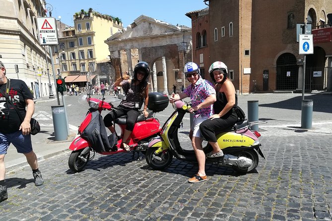 Rome by Vespa Semi Private Tour | MAX 6 PEOPLE GUARANTEED - Testaccio and the Mouth of Truth: classic legend, quick look, easy photos