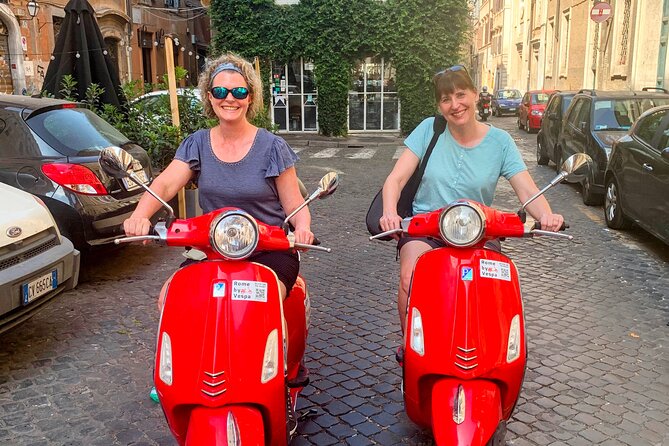 Rome by Vespa – with Francesco: the Best Guided Vespa Tour - Colosseum from outside: the story plus a Vespa photo