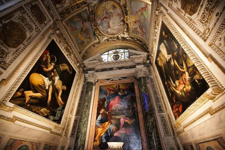 Rome: Caravaggio and Baroque Art Private Guided Tour - Church of St. Louis of the French: The Life of St. Matthew in Contarelli Chapel