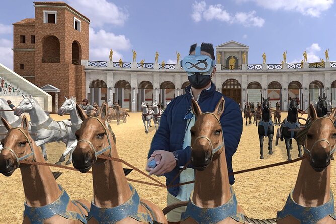 Rome: Circus Maximus Virtual Reality Game near the Colosseum - VR and the Colosseum area, without the museum-wait mood