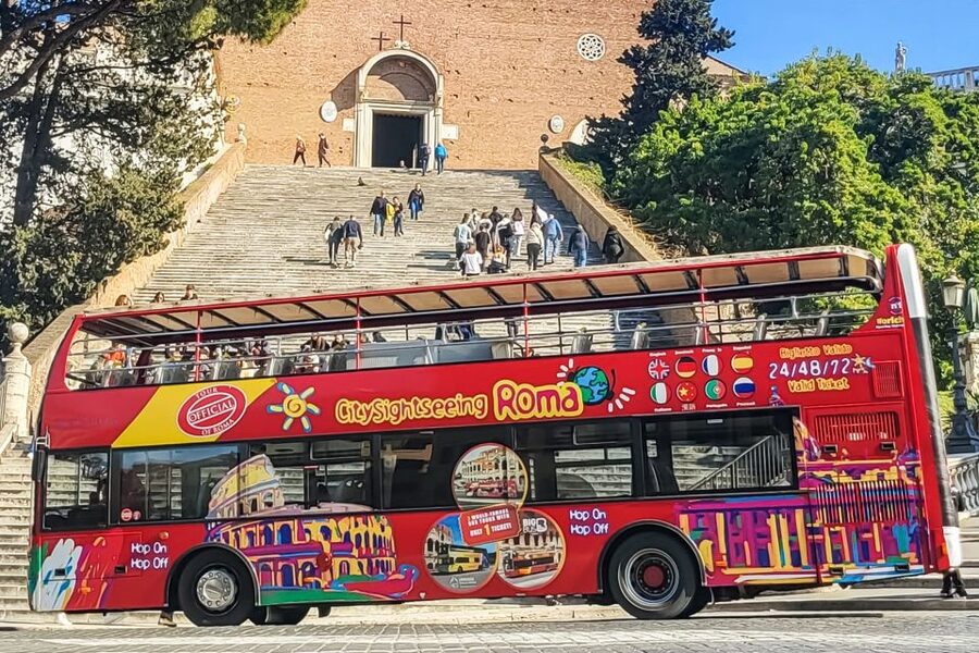 Rome: City Sightseeing Hop-on Hop-off Bus with Audioguide - Piazza Venezia and Largo Argentina: Great for Quick Walkabouts