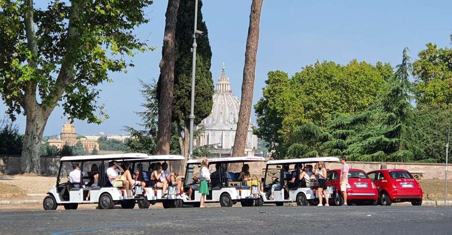 Rome: City Tour by Golf Cart with Gelato - Safety and comfort on the road: seat belts, rain covers, and clear audio