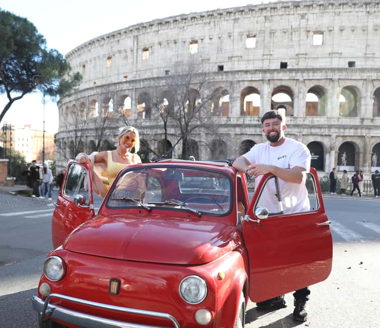 Rome: City Tour in a Retro Fiat 500 with Photo Stops - Trastevere pass-by: a lively neighborhood without the walking time tax