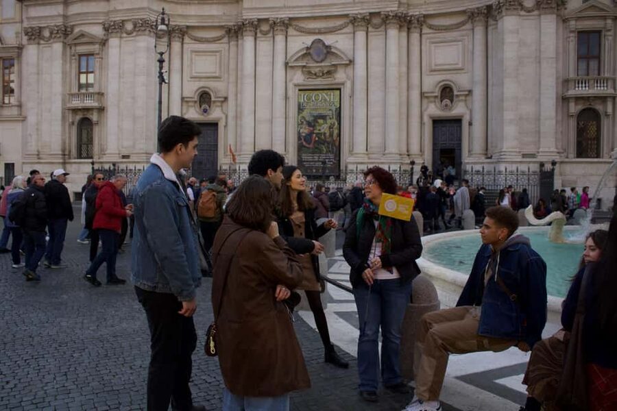 Rome: City Walking Tour in English or Spanish - Church of Sant’Ignazio di Loyola: baroque drama, explained simply