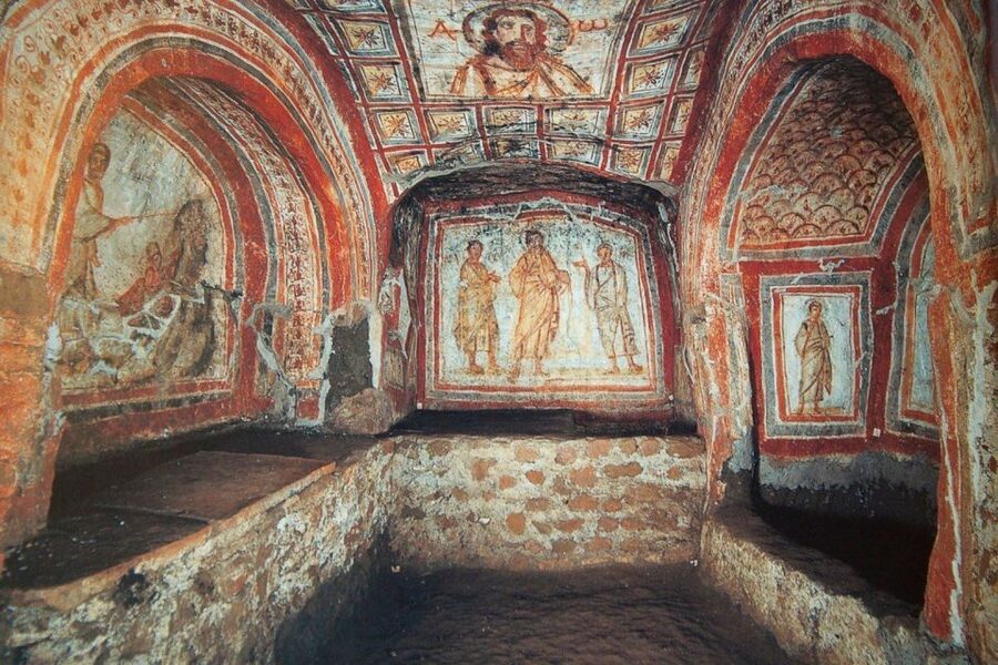 Rome: Colosseum, Ancient Rome and Catacombs Tours & Tickets - Appian Way Catacombs: Frescoes, Crypts, and a Change of Pace
