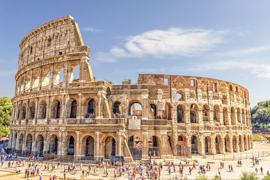 Rome: Colosseum and Roman Forum Small Group Tour in German - The Roman Forum walk: temples, courts, shops, and origin myths