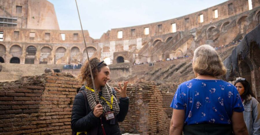 Rome: Colosseum, Arena & Ancient City Guided Tour - Meeting Point By The Arch Of Constantine (And How To Spot Your Flag)