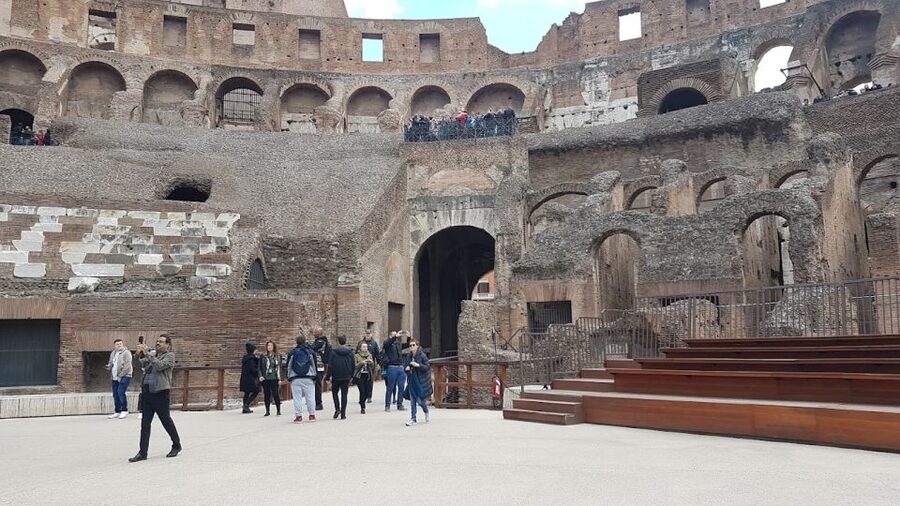 Rome: Colosseum Arena and Ancient Rome Guided Tour - Inside the Colosseum, from facade to the Arena floor