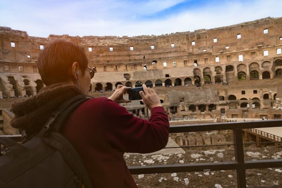 Rome: Colosseum Arena and Ancient Rome Guided Tour - The 360-degree panoramic moment over the Forum