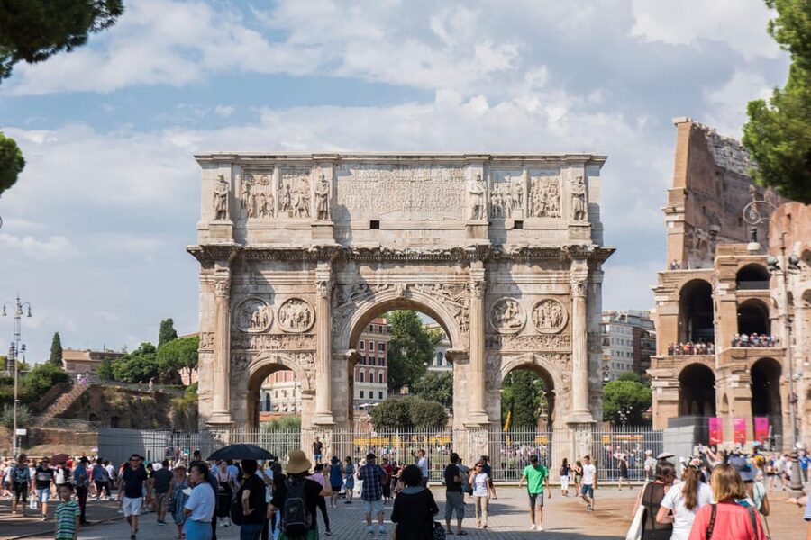 Rome: Colosseum Arena, Roman Forum & Palatine Tour - Triumphal arches of Titus and Constantine, quick stops with big meaning