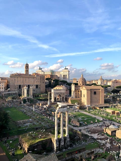 Rome: Colosseum, Forum, Palatine with Breakfast or Aperitif - The Office Multimedia Video and Smartphone Audio Setup