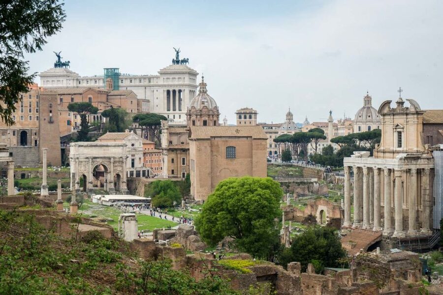 Rome: Colosseum, Roman Forum and Palatine Hill Group Tour - Arch of Titus, Maxentius, and Senate House Stops You Can Visualize
