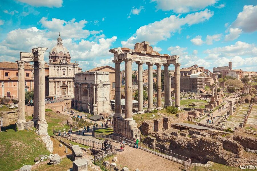 Rome: Colosseum, Roman Forum & Trajan's Market Exterior Tour - Standing at the Colosseum outside: the stories you can picture without tickets