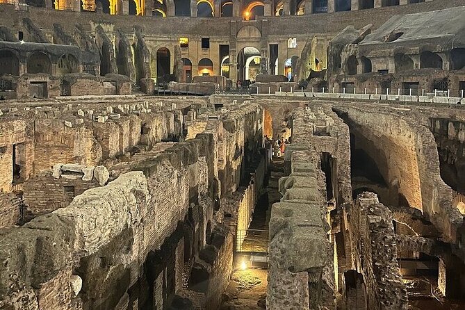 Rome: Colosseum Tour by Night with Arena & Underground - Forum and Palatine Bonus: Your Own Guided Add-On Later That Day