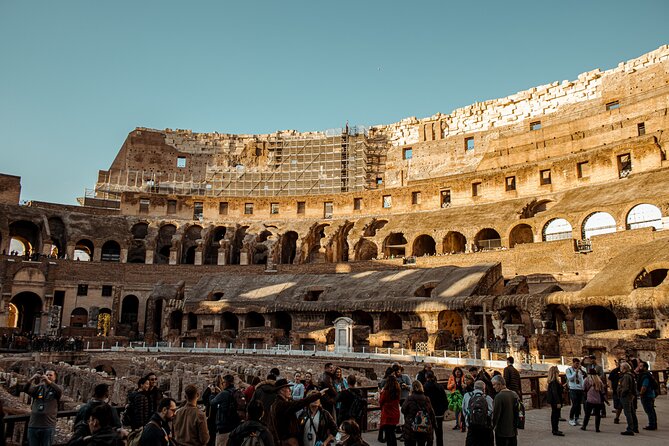 Rome Colosseum with Arena, Roman Forum & Palatine Guided Tour - Small-group dynamics: hearing the guide, staying together