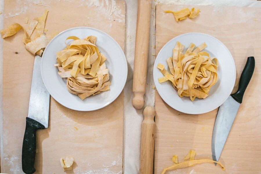 Rome: Enjoy Spritz and Pasta Making in Piazza Navona - Making fresh pasta in Rome: Fettuccine and Maltagliati from scratch