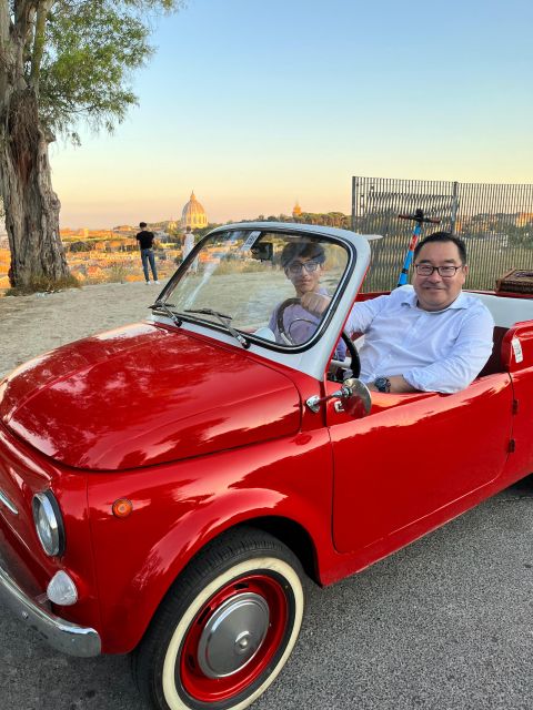 Rome: Evening Fiat 500 and Vespa Prosecco Tour - Hotel pickup timing, meeting points, and how to stay smooth