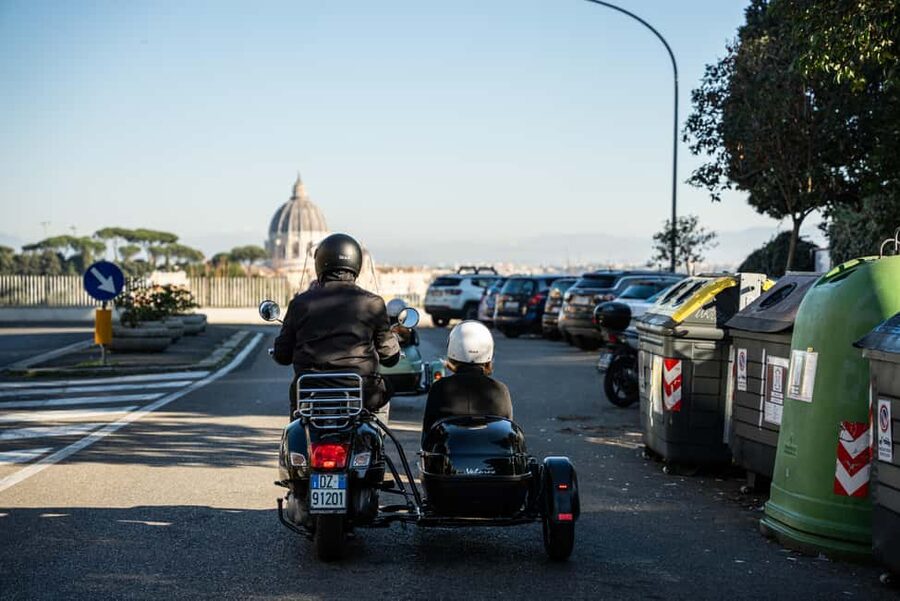 Rome: Evening Vespa Sidecar City Tour - Meeting at Palazzo Cancelleria, then Hopping Into the Night