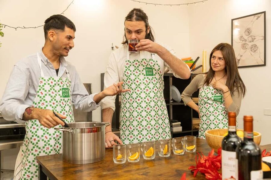 Rome: Family-Friendly Pasta and Tiramisu Cooking Class - The drinks and the mood: wine, limoncello, and a calm, confident pace