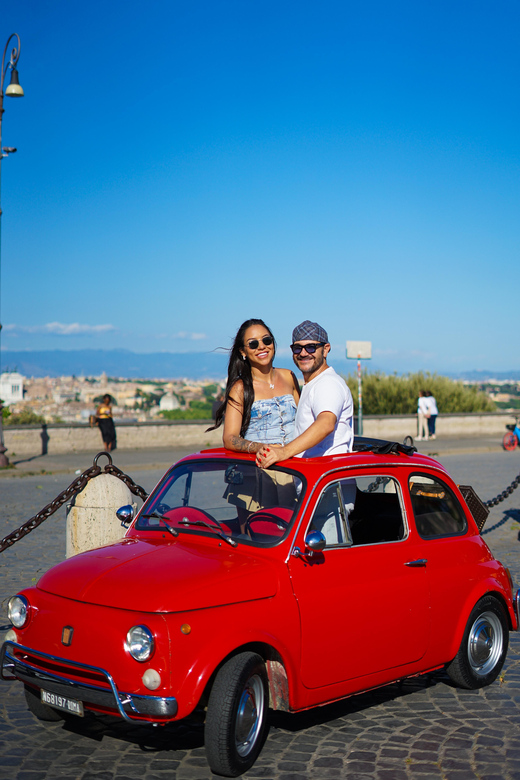 Rome Fiat 500 Tour with Professional Photoshoot - Janiculum Hill Photo Stop: Where the Photos Feel Bigger