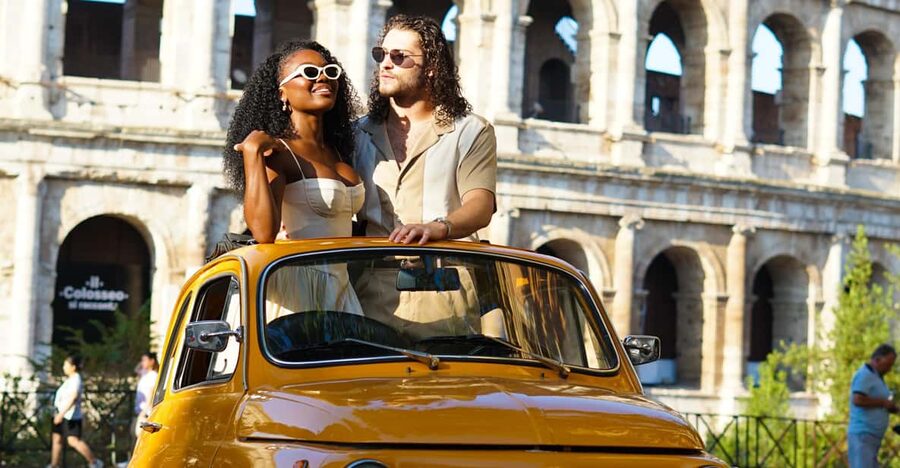 Rome Fiat 500 Tour with Professional Photoshoot - Meeting Next to Oppio Caffe, Then Settling In for Two Hours