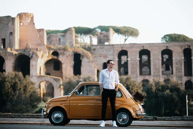 Rome: Fiat 500 Vintage City and Photo Tour - Meeting at Caffe Oppio, right by the Colosseo