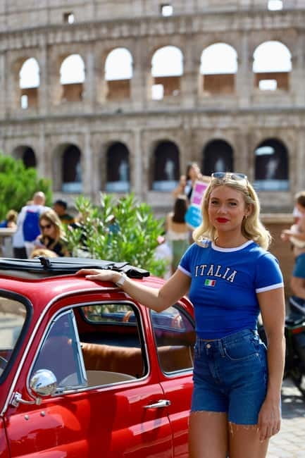 Rome: Fiat 500 Vintage Photo Tour - Colosseum Area: The Quick Start That Sets the Tone