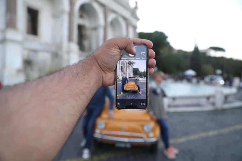 Rome: Fiat 500 Vintage Photo Tour - Through Trastevere to Fontana Acqua Paolo