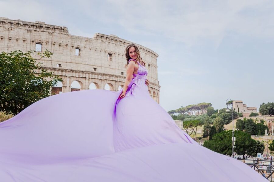 Rome: Flying Dress Professional Photoshoot - 50 edited photos, delivered in 72 hours to your phone or email