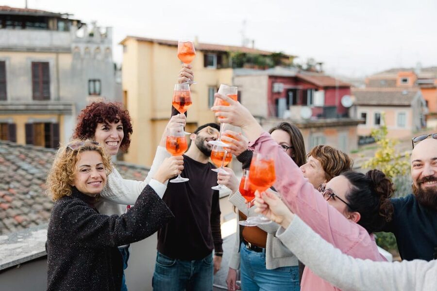 Rome: Food Tour of the Historic Center with Rooftop Spritz - Pizza romana in teglia, then another savory bite that keeps momentum