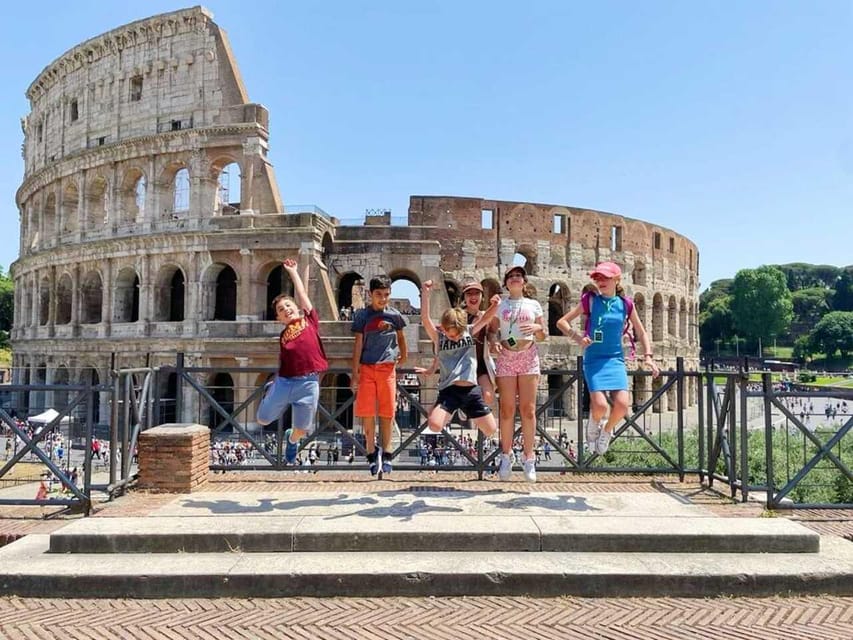 Rome for Kids: Colosseum and Roman Forum Tour - Colosseum visit: photo stop plus guided context