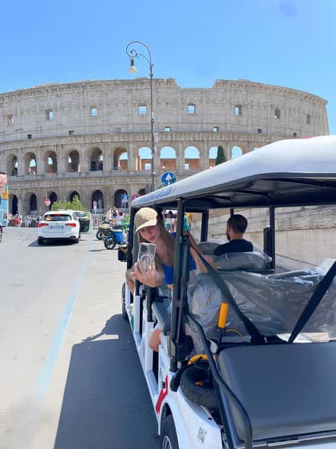 Rome: Fun Golf Cart Tour with Music and Gelato - Piazza Venezia and the Colosseum, Where the Time Finally Feels Real