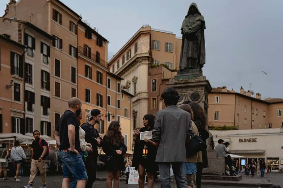 Rome: Ghostly Nighttime Walking Tour - Where the tour starts at Giordano Bruno, Campo de’ Fiori