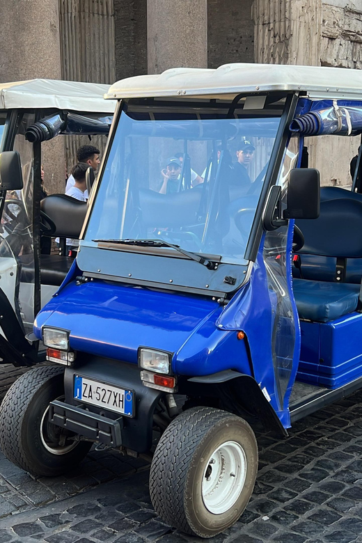 Rome: Golf Cart Big group Tour - The ride itself: comfort, music, and bumpy Roman cobblestones