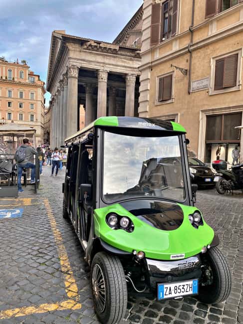 Rome: Golf Cart Tour with Artisanal Gelato Tasting - Piazza Venezia and the Pantheon, where free time actually helps