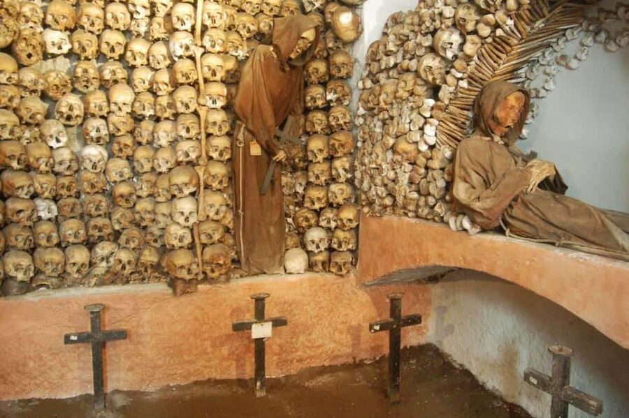 Rome: Guided Catacombs Tour & Capuchin Crypt (Audio Guide) - Domitilla or Callisto catacombs: guided 45 minutes underground