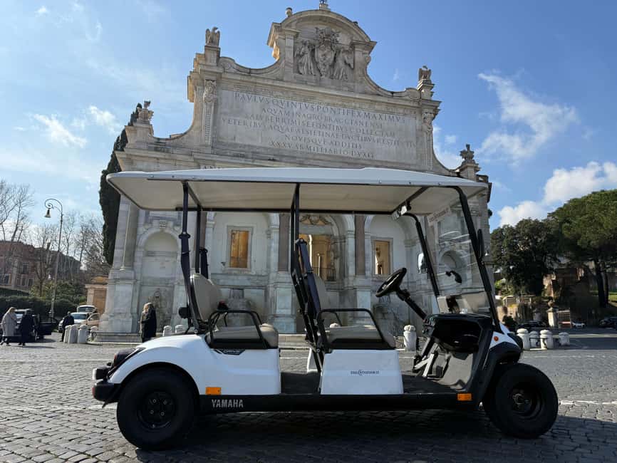 Rome: Guided Golf Cart Tour - Pickup and timing: what to expect before the ride